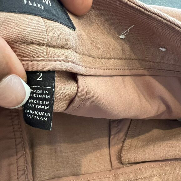 White House Black Market Women’s “The Slim Flare” Dress Pants Taupe Size 2 O - Picture 11 of 16